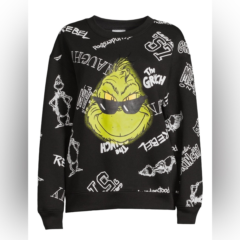 Grinch Crew Neck Graphic Sweatshirt